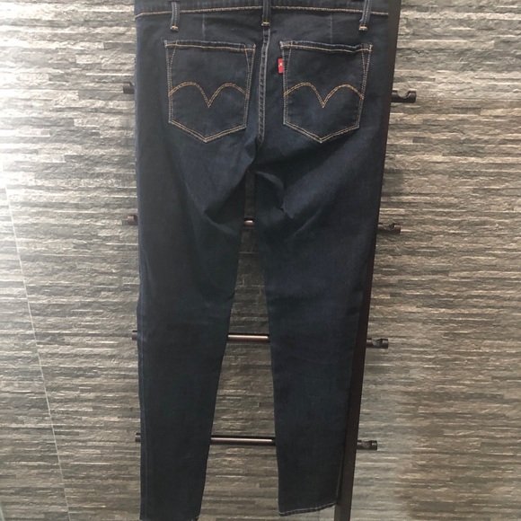 Levi’s Capital W Super Skinny Dark Wash Jeans - Picture 3 of 9